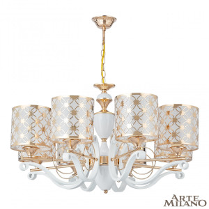 Подвесная люстра Florentia-3097 303097/8 Wh/Gd