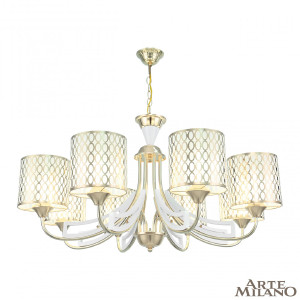 Подвесная люстра Florentia-3387 303387/8 Wh/Gd