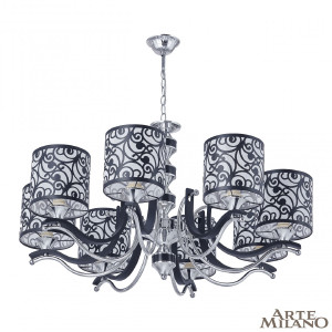 Подвесная люстра Florentia-4957 304957/8 Bk/Ni