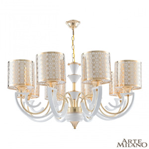 Подвесная люстра Florentia-8857 308857/8 Wh/Gd