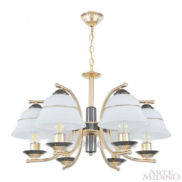 Подвесная люстра Florentia-1240 301240/6 Bk/Gd