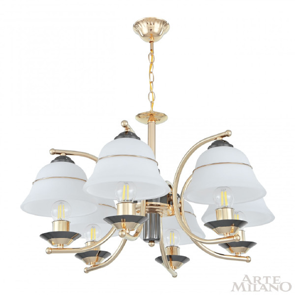 Подвесная люстра Florentia-1240 301240/6 Bk/Gd