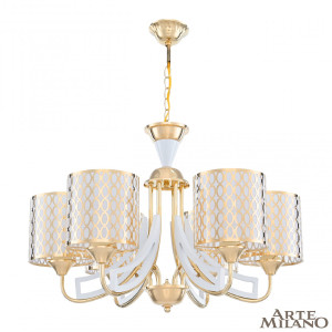Подвесная люстра Florentia-3387 303387/6 Wh/Gd