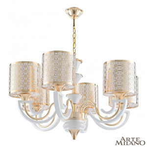 Подвесная люстра Florentia-8857 308857/6 Wh/Gd
