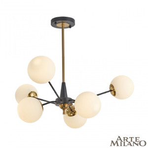 Люстра на штанге Neapolis79808 279808/6 BK/GD