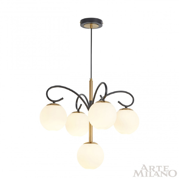 Подвесная люстра Neapol73808 273808/4+1 BK/GD