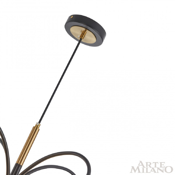 Подвесная люстра Neapol73808 273808/4+1 BK/GD