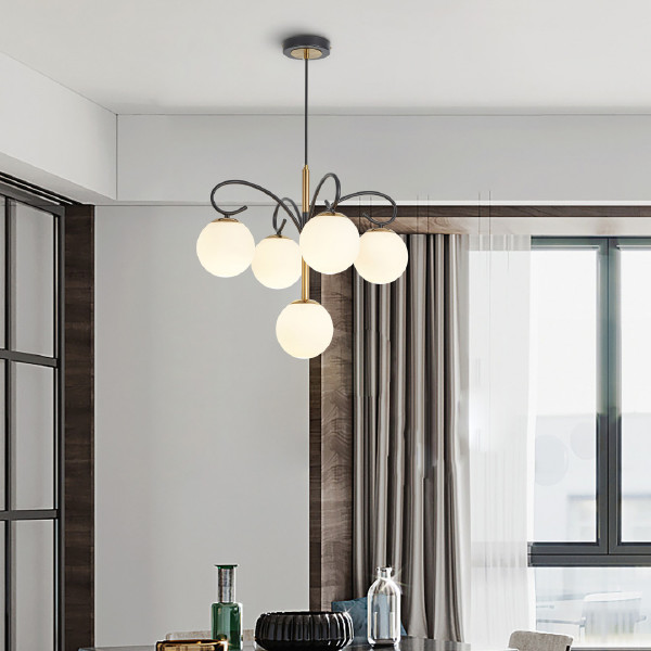 Подвесная люстра Neapol73808 273808/4+1 BK/GD