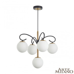 Подвесная люстра Neapol73808 273808/4+1 BK/GD