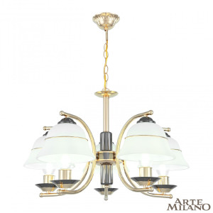 Подвесная люстра Florentia-1240 301240/5 Bk/Gd