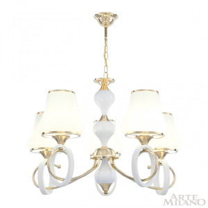Подвесная люстра Florentia-2387 302387/5 Wh/Gd