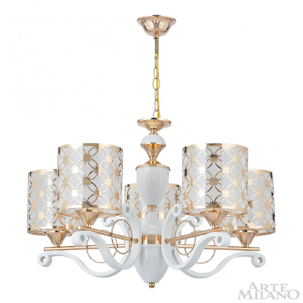Подвесная люстра Florentia-3097 303097/5 Wh/Gd