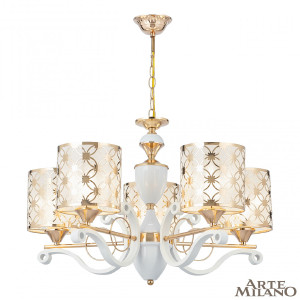 Подвесная люстра Florentia-3097 303097/5 Wh/Gd