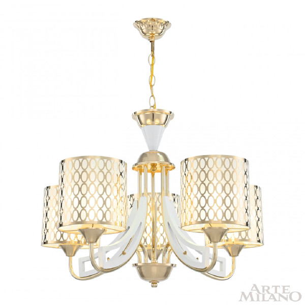 Подвесная люстра Florentia-3387 303387/5 Wh/Gd