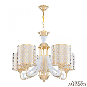 Подвесная люстра Florentia-3387 303387/5 Wh/Gd
