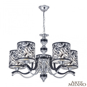 Подвесная люстра Florentia-4957 304957/5 Bk/Ni