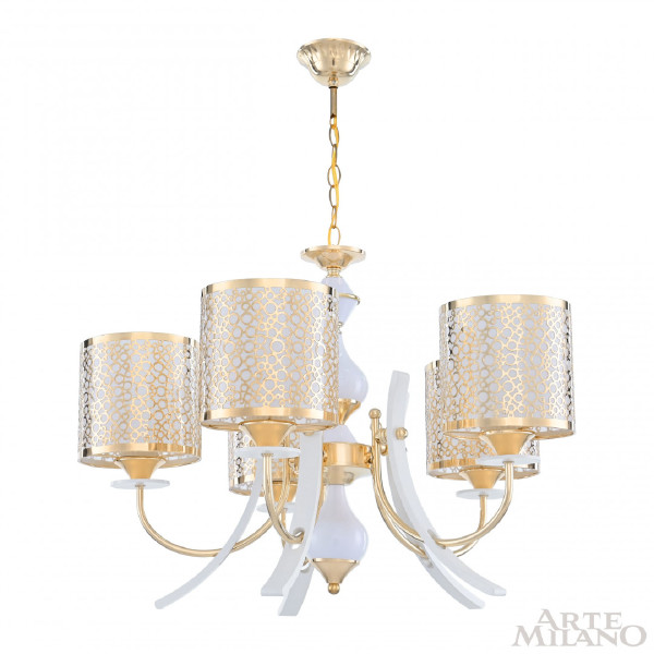 Подвесная люстра Florentia-6067 306067/5 Wh/Gd