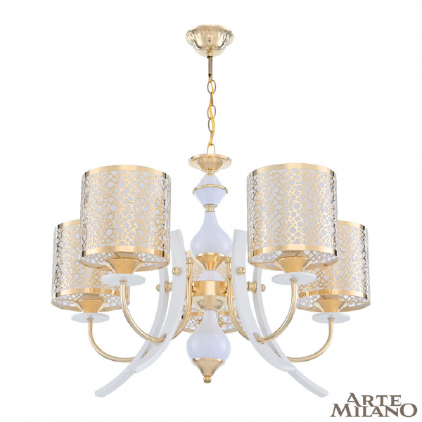 Подвесная люстра Florentia-6067 306067/5 Wh/Gd