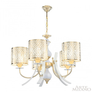 Подвесная люстра Florentia-6067 306067/5 Wh/Gd