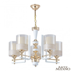 Подвесная люстра Florentia-6087 306087/5 Wh/Gd