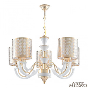 Подвесная люстра Florentia-8857 308857/5 Wh/Gd
