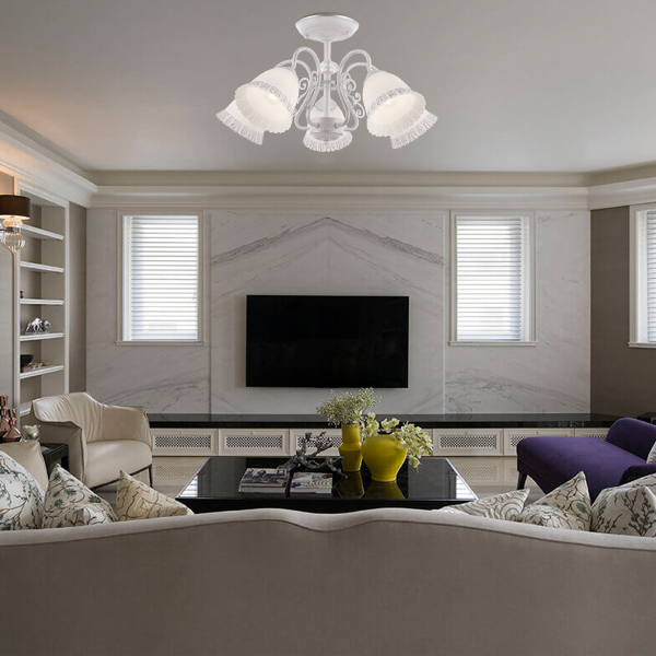 Потолочная люстра Am340800 340800/5 WT+SL