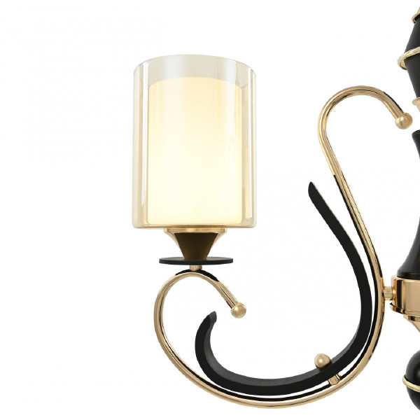 Подвесная люстра Florentia-2237 302237/3 Bk/Gd