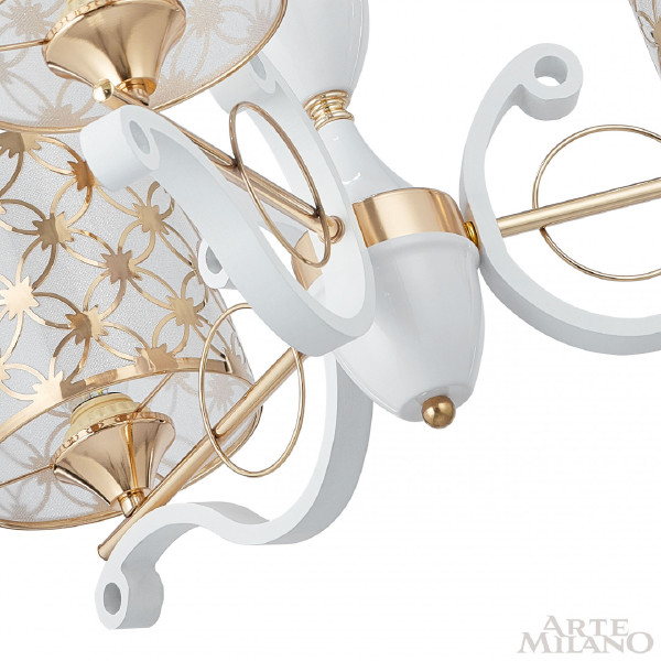 Подвесная люстра Florentia-3097 303097/3 Wh/Gd