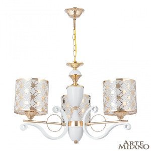 Подвесная люстра Florentia-3097 303097/3 Wh/Gd