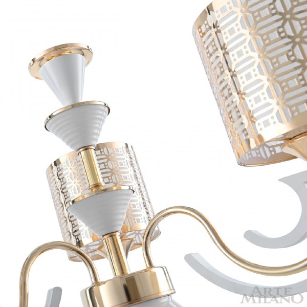 Подвесная люстра Florentia-8857 308857/3 Wh/Gd