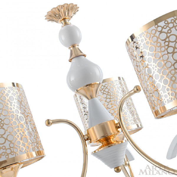 Подвесная люстра Florentia-9787 309787/3 Wh/Gd