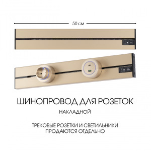Шинопровод Am-track-sockets-39 392305TO/50 Gold