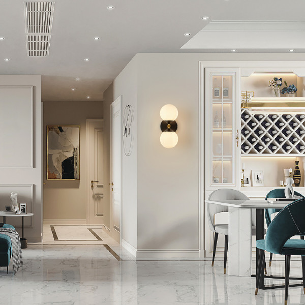 Настенное бра Neapolis71580 271580/2B BK/GD