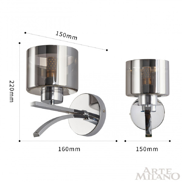 Настенное бра Neapolis78207 278207/1B Ni