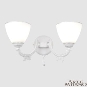 Настенное бра Am342837 342837/2W WT+SL