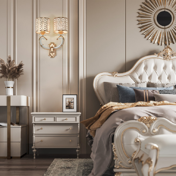Настенное бра Florentia-1237 301237/2W Wh/Gd