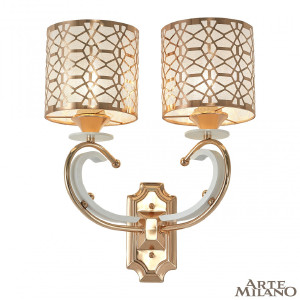 Настенное бра Florentia-1237 301237/2W Wh/Gd