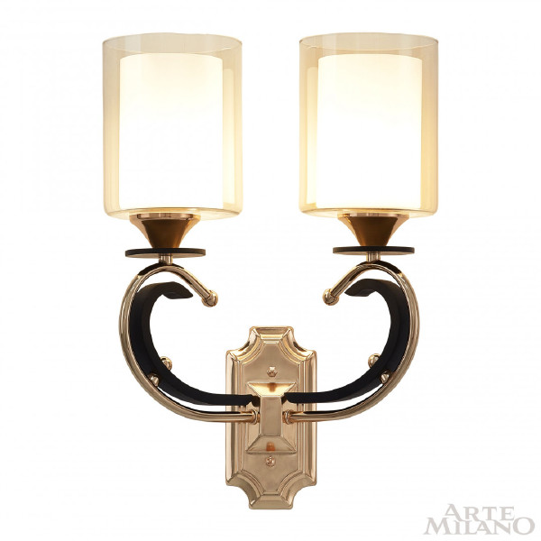 Настенное бра Florentia-2237 302237/2W Bk/Gd