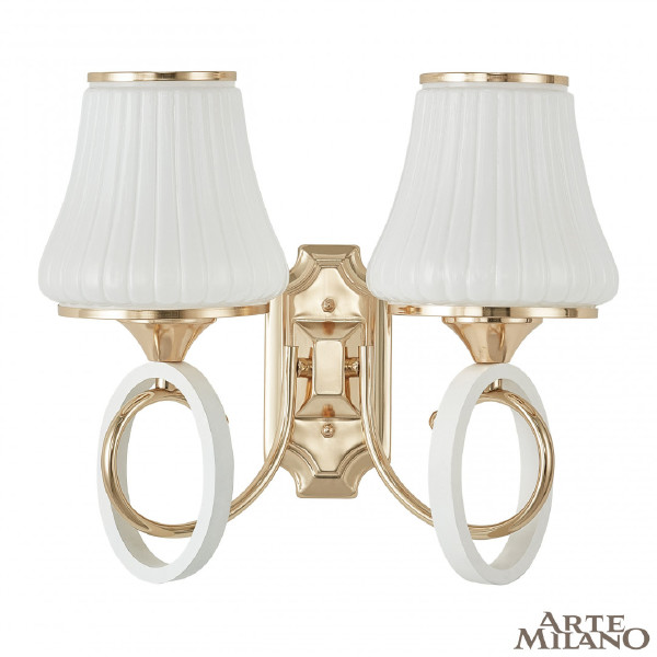 Настенное бра Florentia-2387 302387/2W Wh/Gd
