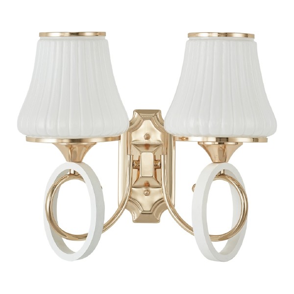 Настенное бра Florentia-2387 302387/2W Wh/Gd
