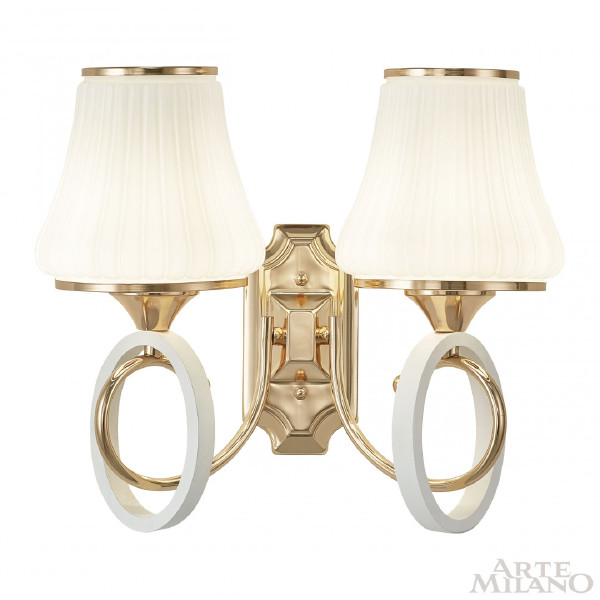 Настенное бра Florentia-2387 302387/2W Wh/Gd