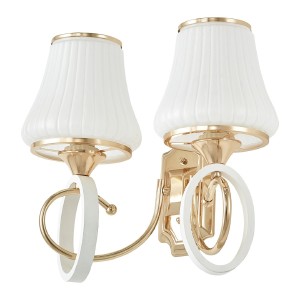 Настенное бра Florentia-2387 302387/2W Wh/Gd