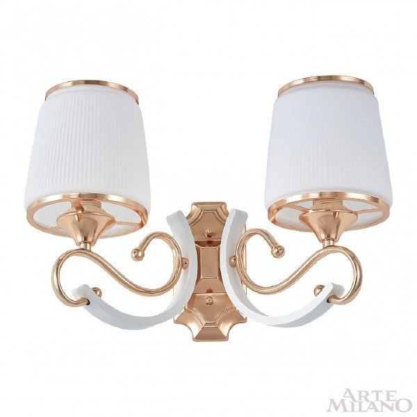Настенное бра Florentia-3857 303857/2W Wh/Gd