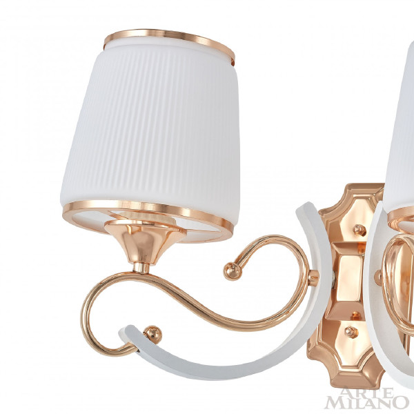 Настенное бра Florentia-3857 303857/2W Wh/Gd