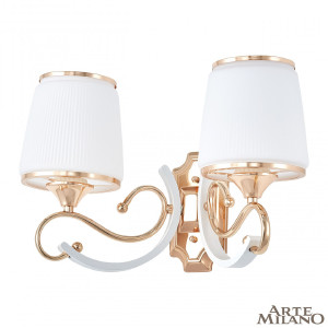 Настенное бра Florentia-3857 303857/2W Wh/Gd