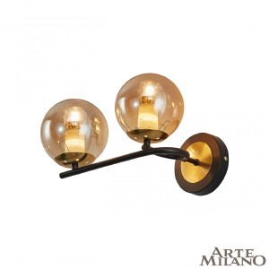 Настенное бра Neapolis73708 273708/2B BK/GD