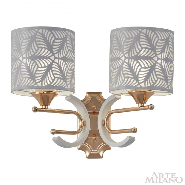 Настенное бра Florentia-2097 302097/2W Wh/Gd
