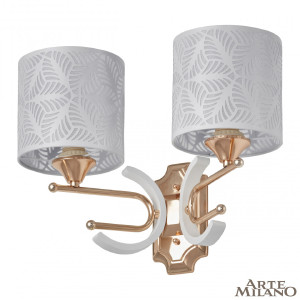 Настенное бра Florentia-2097 302097/2W Wh/Gd