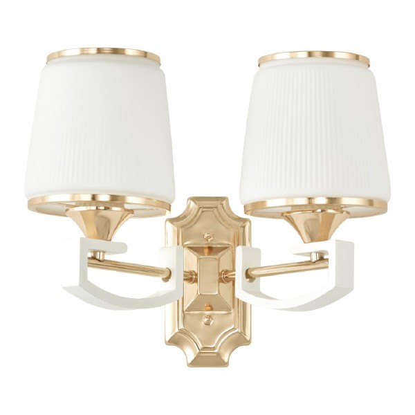Настенное бра Florentia-2457 302457/2W Wh/Gd