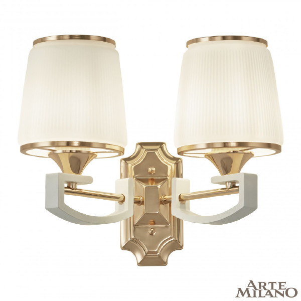 Настенное бра Florentia-2457 302457/2W Wh/Gd